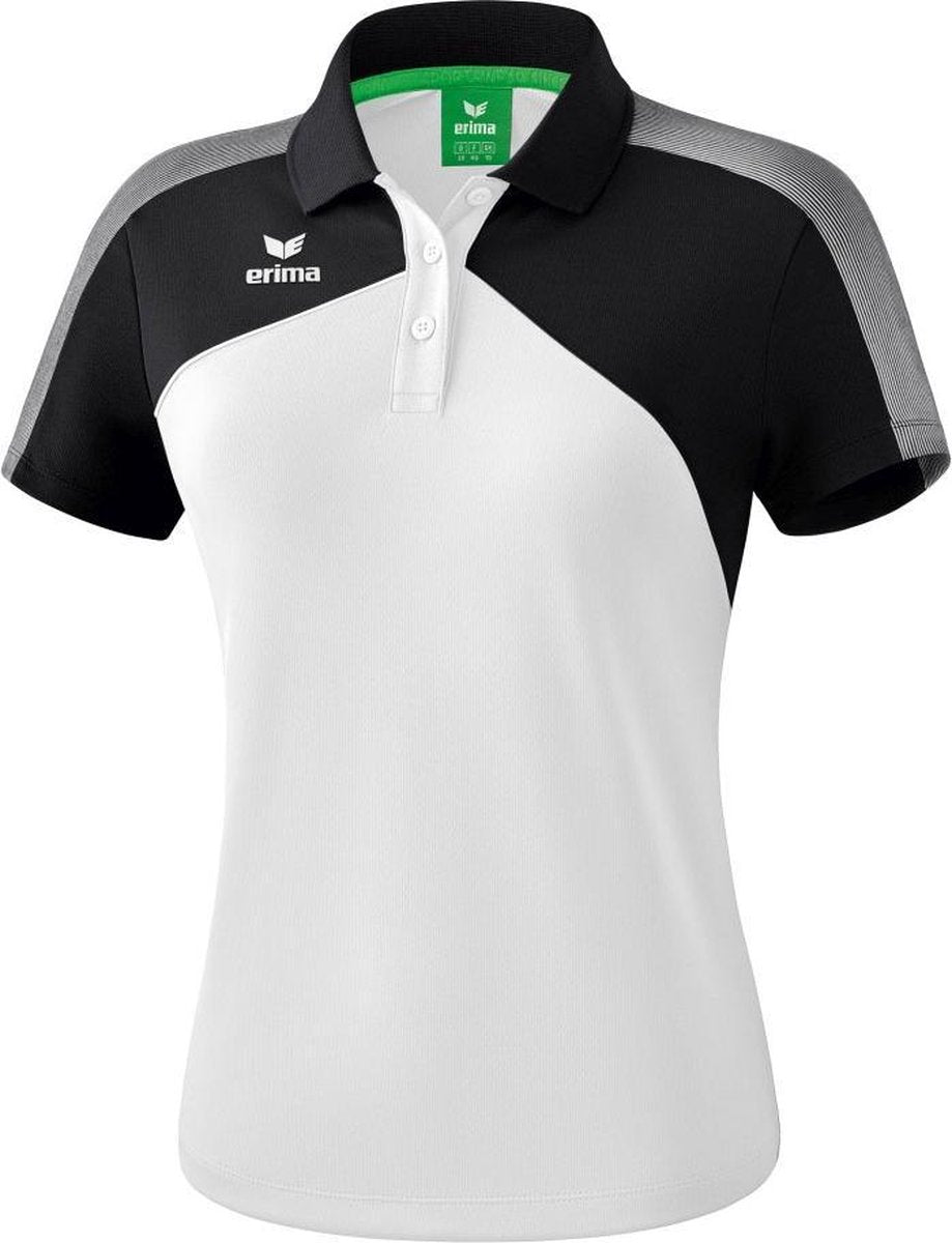 Erima Premium One 2.0 Dames Polo - Voetbalshirts  - wit - 40