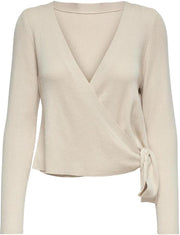 Onljolie L/s Wrap Pullover Ex Knt 15238356 Pumice Stone