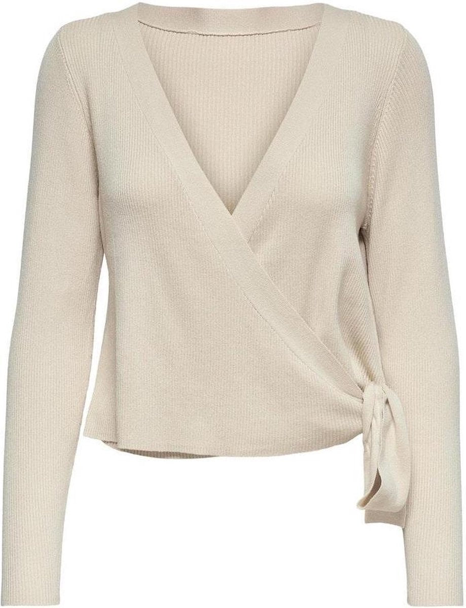 Onljolie L/s Wrap Pullover Ex Knt 15238356 Pumice Stone