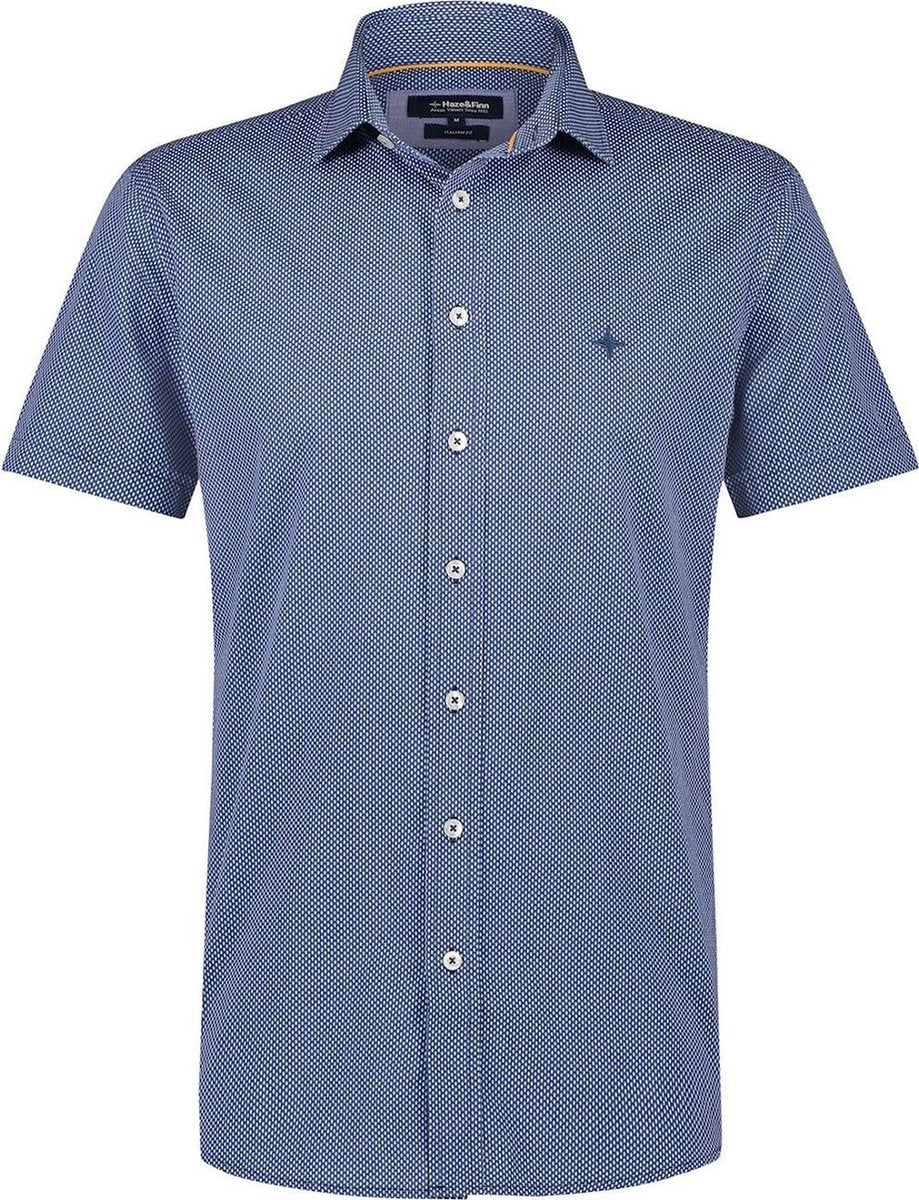 Shirt Aop Stretch Mc15 0101 Navy Fish