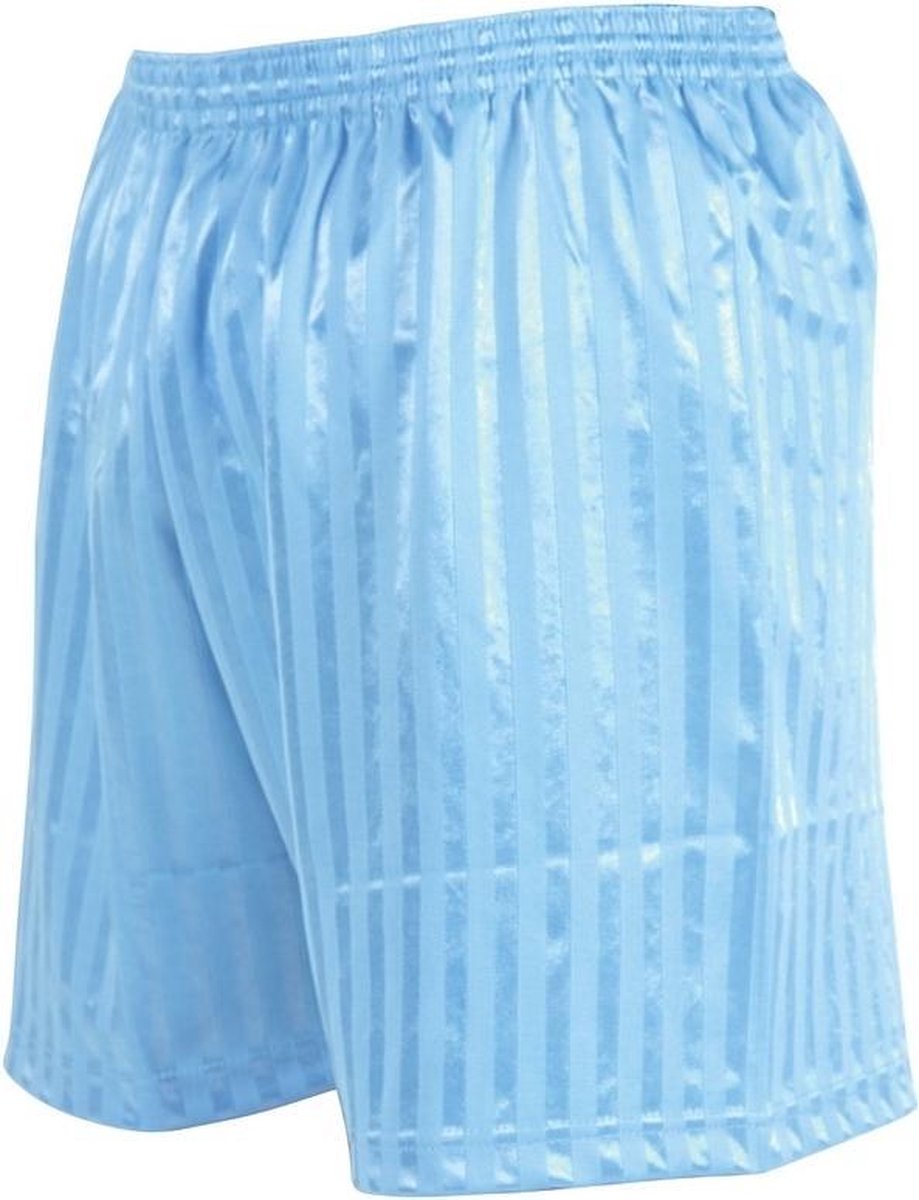 Precision Training Voetbalbroekje Precision Striped Junior Polyester Lichtblauw Mt S