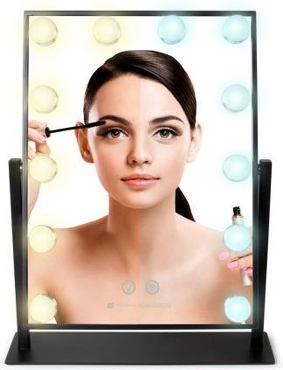 Rio MMHL - Hollywood glamour make up spiegel met 12 LED lampjes