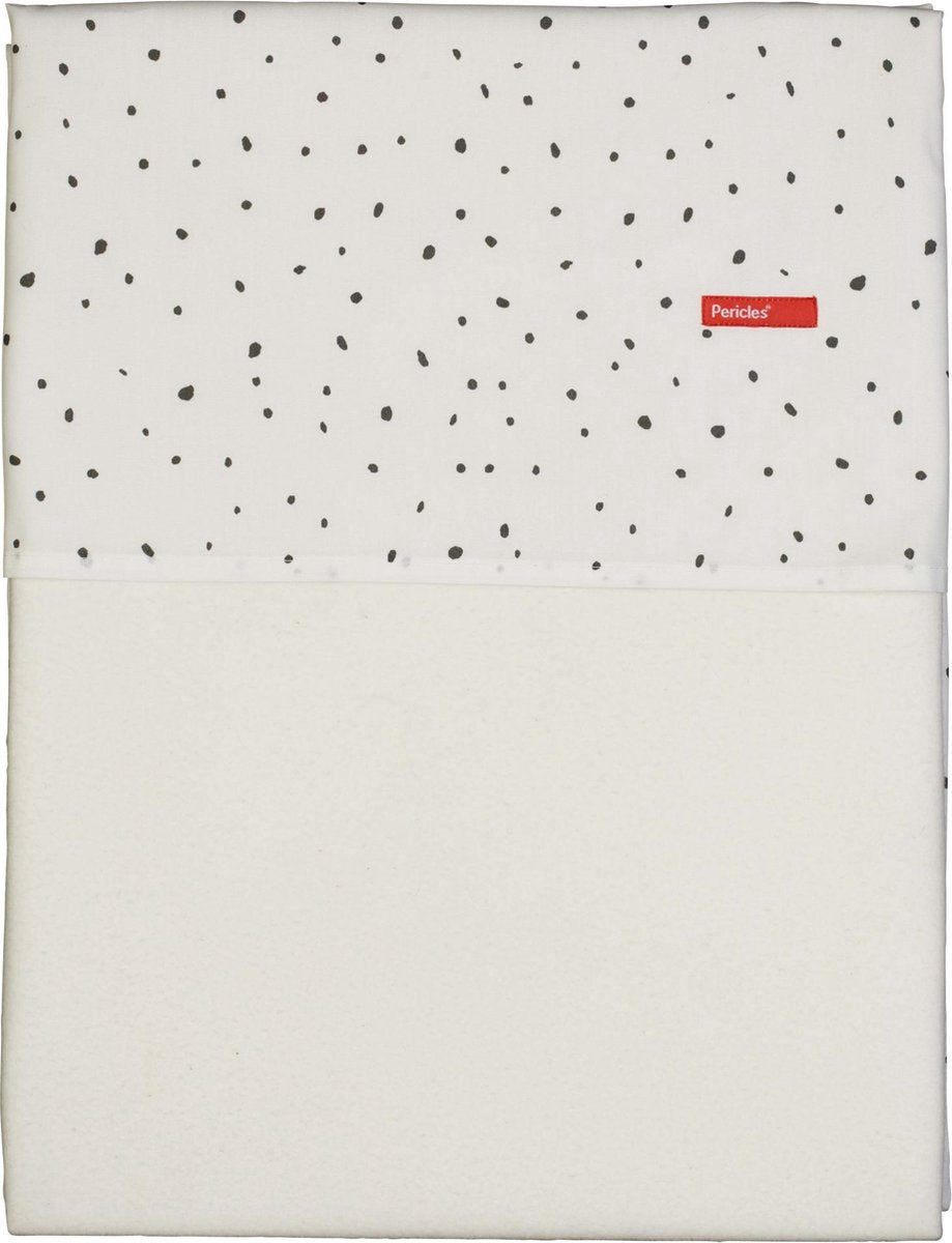 Pericles Laken En Sloop Spots 120 X 150 Cm Wit/zwart