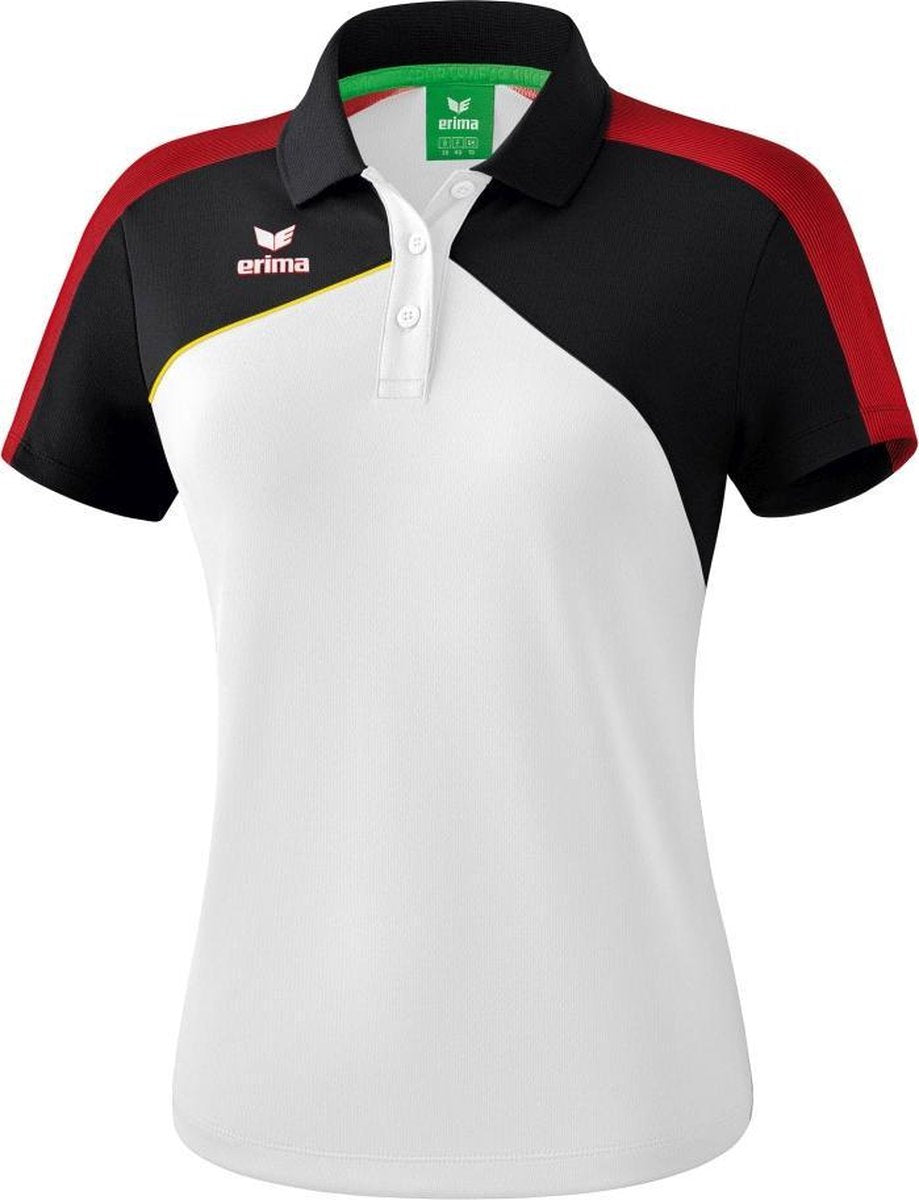 Erima Premium One 2.0 Dames Polo - Voetbalshirts  - wit - 48