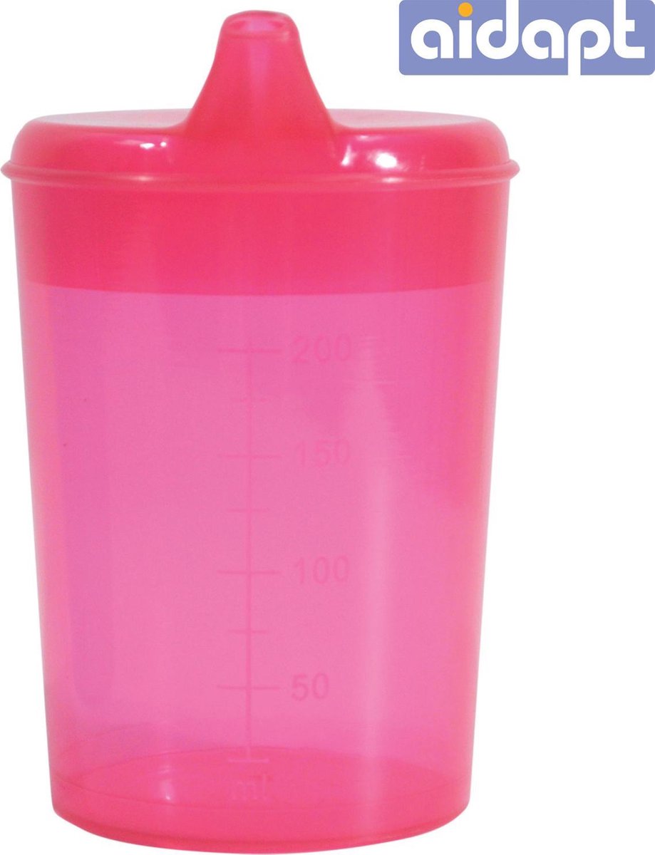 Aidapt Drinkbeker 2 hulpstukken (Roze)