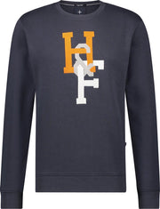 Haze&Finn Pullover Ronde Hals Navy Blauw (MC15-0405 - Navy)