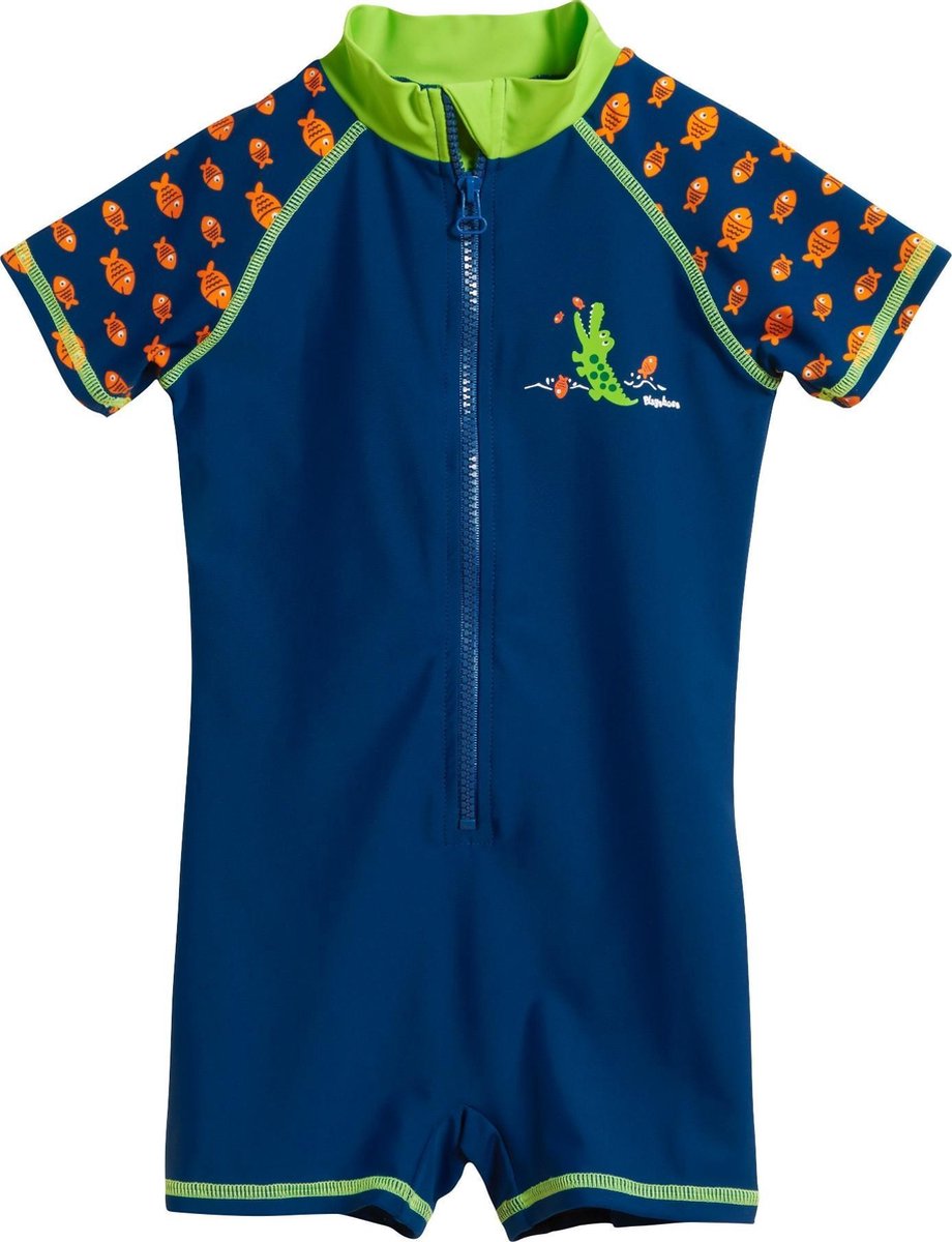 Playshoes UV zwempakje Kinderen Krokodil - Blauw - Maat 110/116