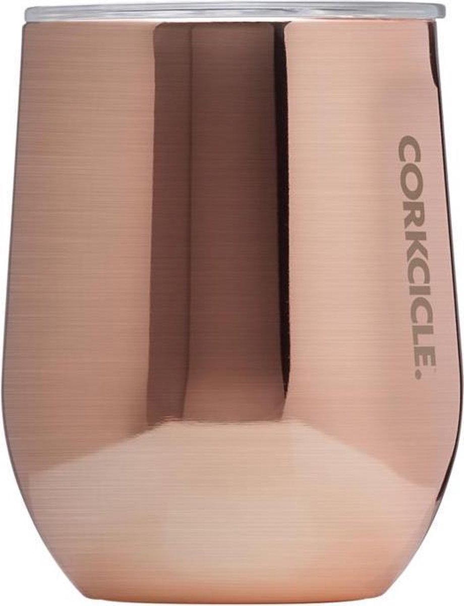 Corkcicle Stemless 355ml 12oz - Copper Drievoudig geïsoleerde roestvrijstalen wijnbeker Tumbler Herbruikbaar