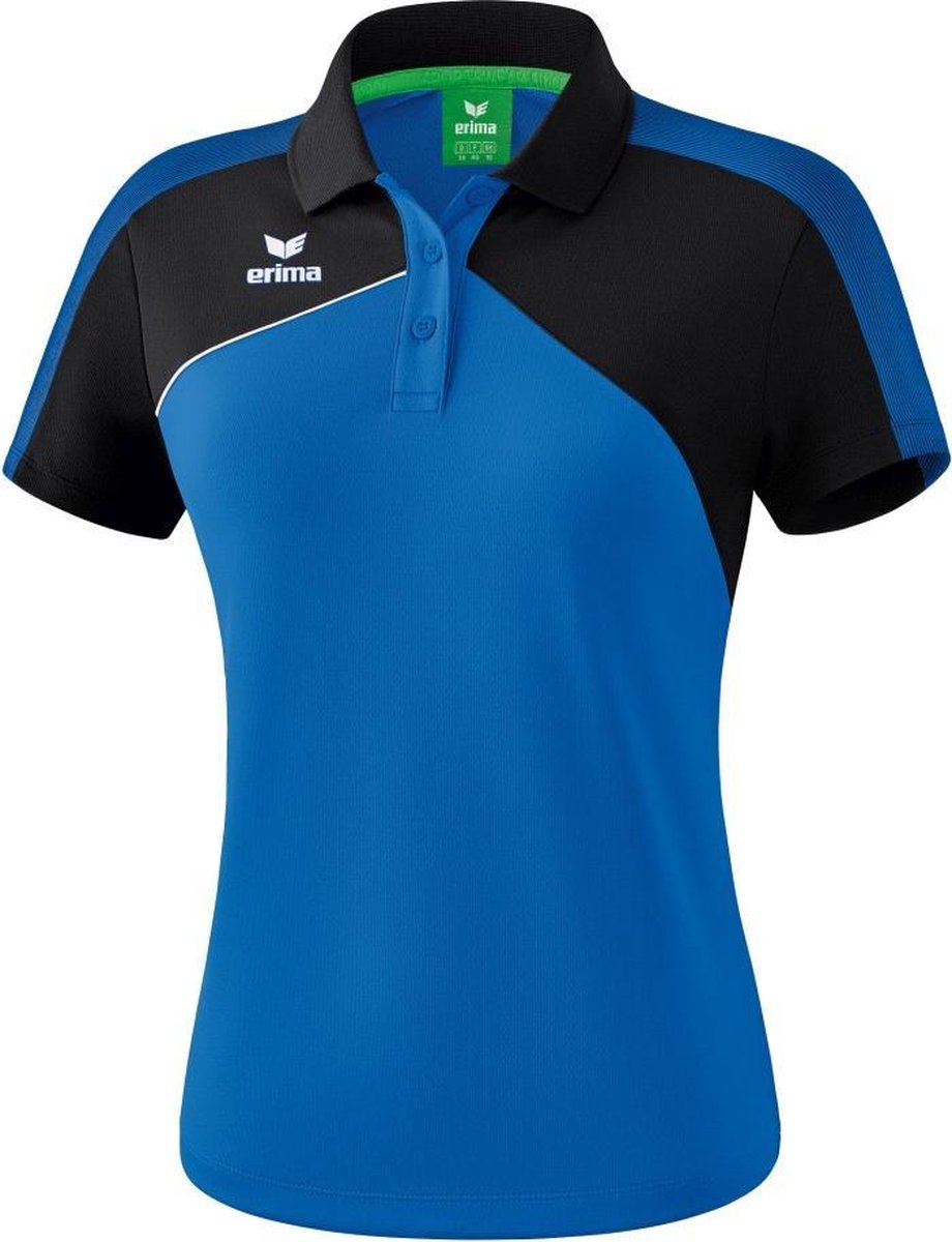 Erima Premium One 2.0 Dames Polo - Voetbalshirts  - blauw kobalt - 46