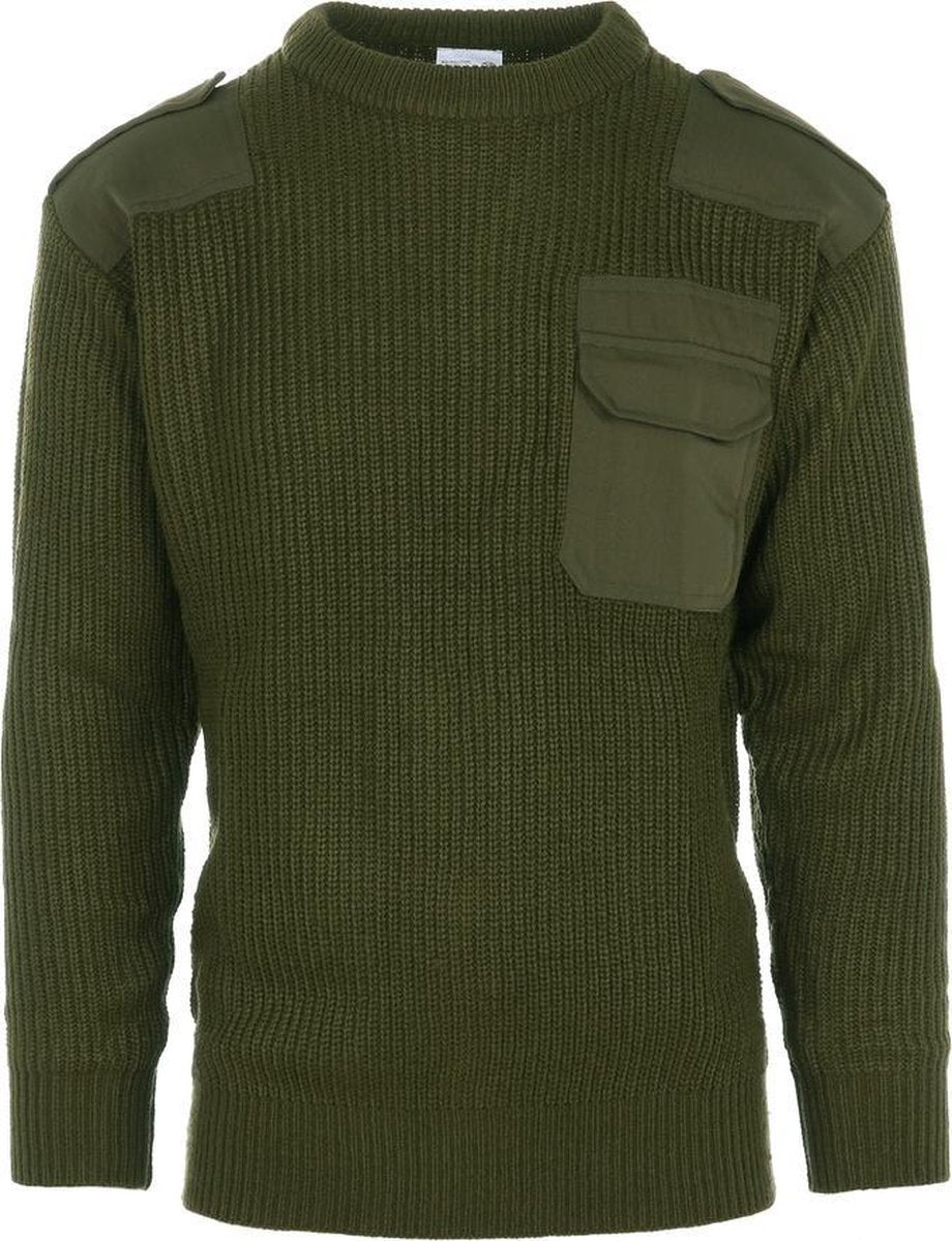 Commando trui groen acryl
