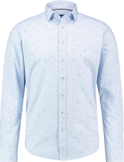 Haze&Finn Overhemd Print Licht Blauw (MC13-0100-02 - LightBluePencil)