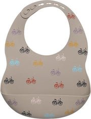 JillyBee - Siliconen Slabber - Siliconen - Slabber - Fietsen - Fiets - Beige - Multicolor