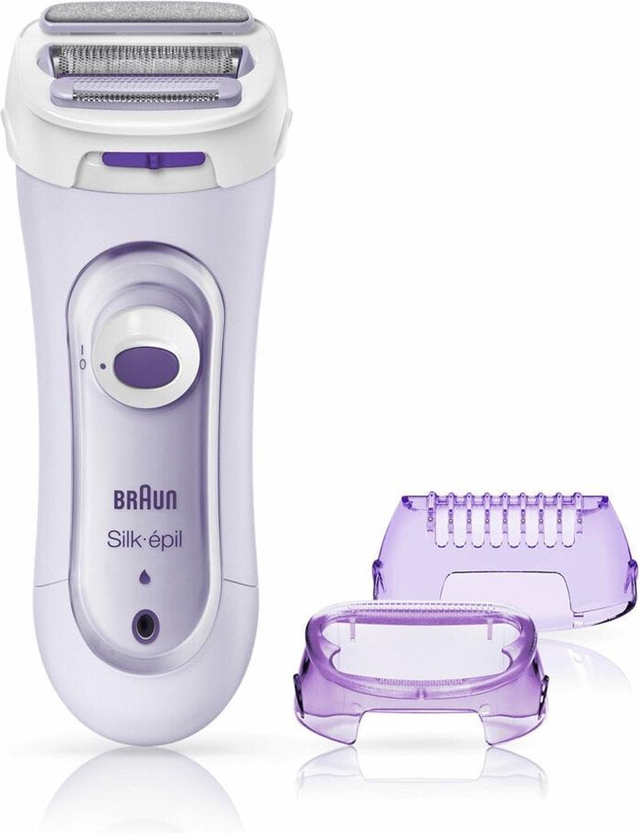 Braun Silk-épil Lady Shaver 5-560 - Lila - 3in1 Draadloos Elektrisch Scheerapparaat