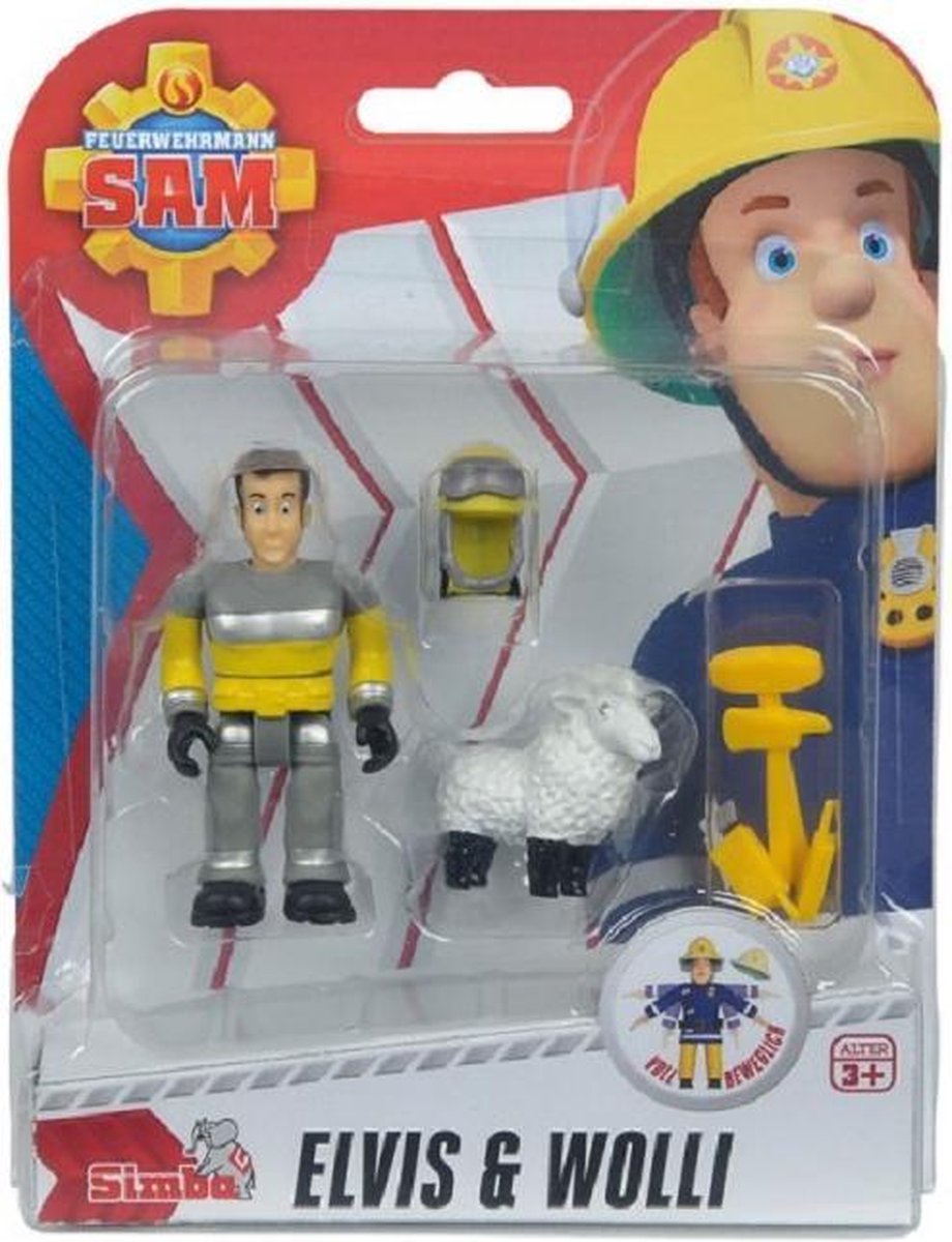 Brandweerman Sam Elvis Wolli speelfiguren