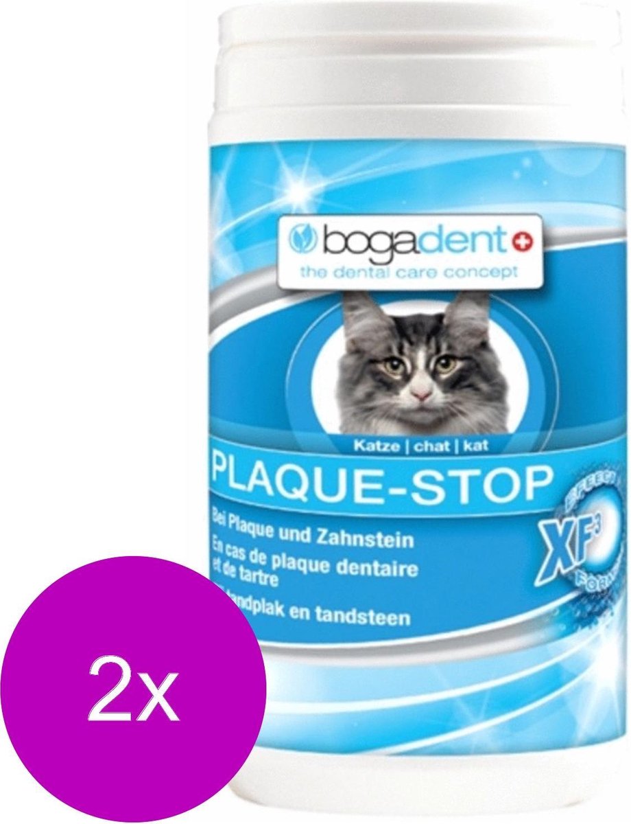 Bogadent Dental Plaque-Stop Poeder - Gebitsverzorging - 2 x 70 g