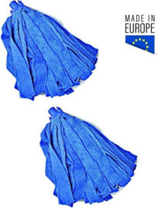 Maus navulling spaanse mop microvezel blauw