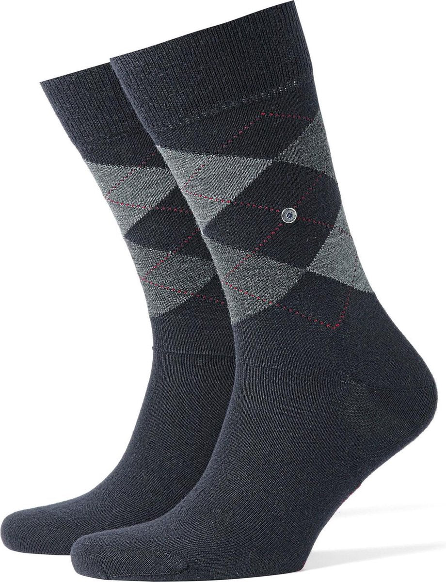 Burlington Edinburgh Herensok 21182 - Blauw 6377 dark navy Heren - 46-50