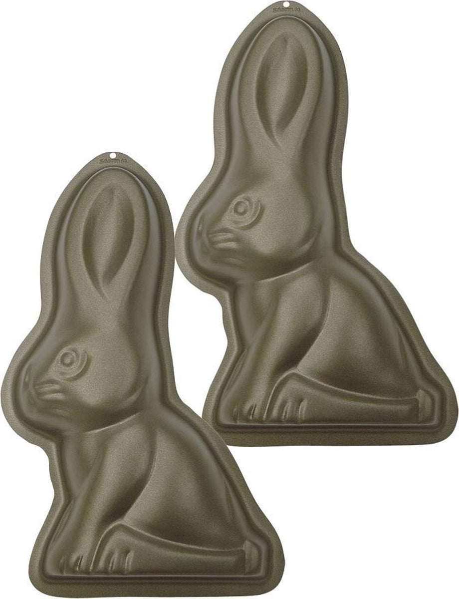 Set van 2 bakvormen - konijn / haasje - Städter