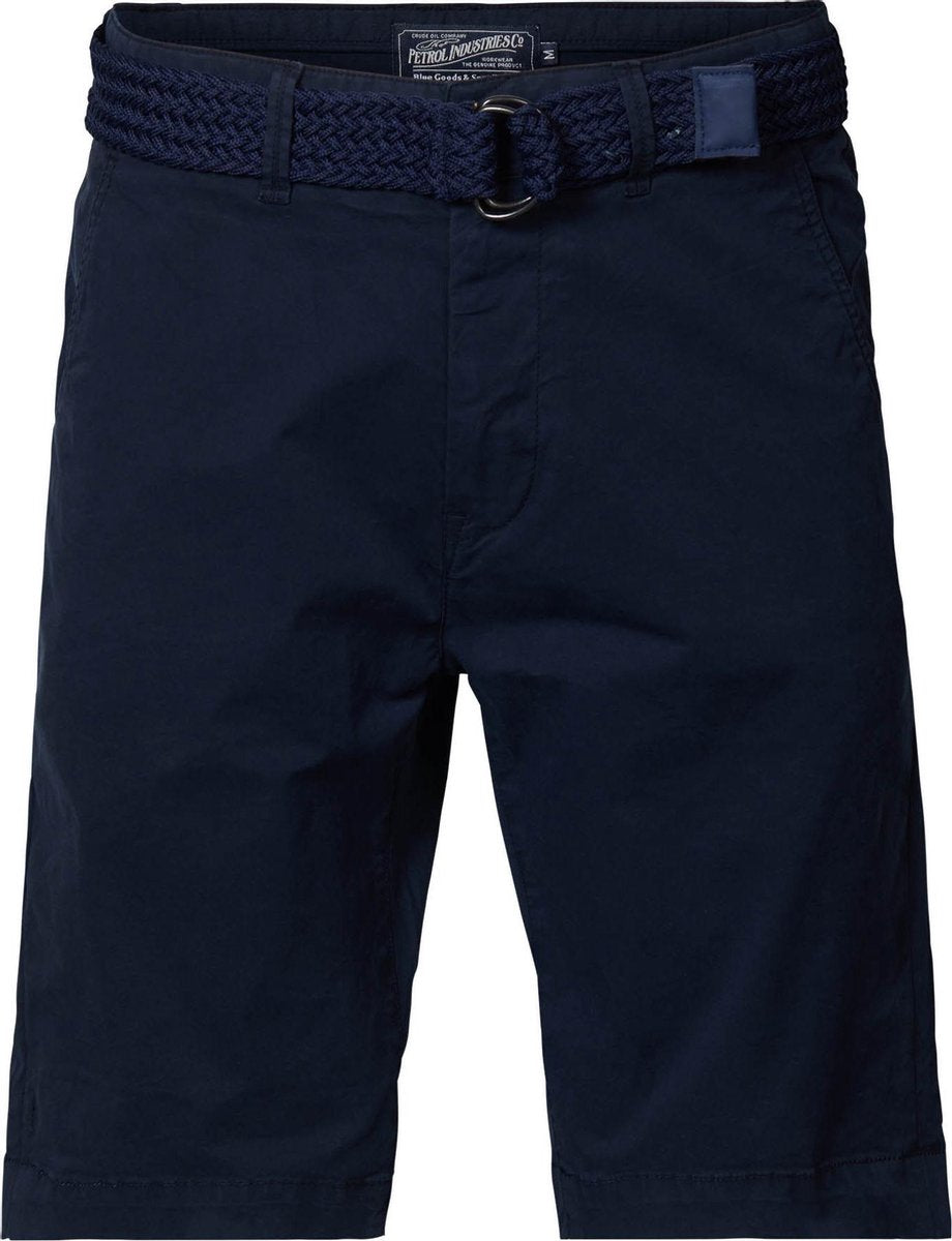 Petrol Industries - Heren Chino short - Donker blauw - Maat XS