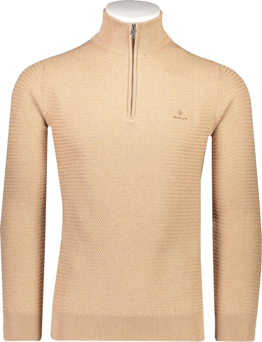 Gant Trui Beige Beige Normaal - Maat XL - Heren - Lente/Zomer Collectie - Katoen