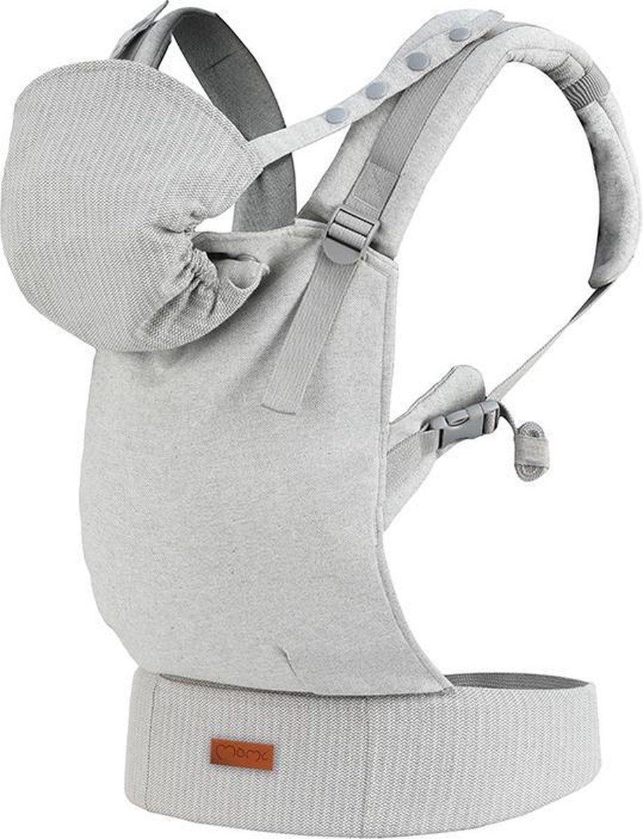 MoMi Draagzak Collet - Babydrager - Ergonomische draagzak Gray