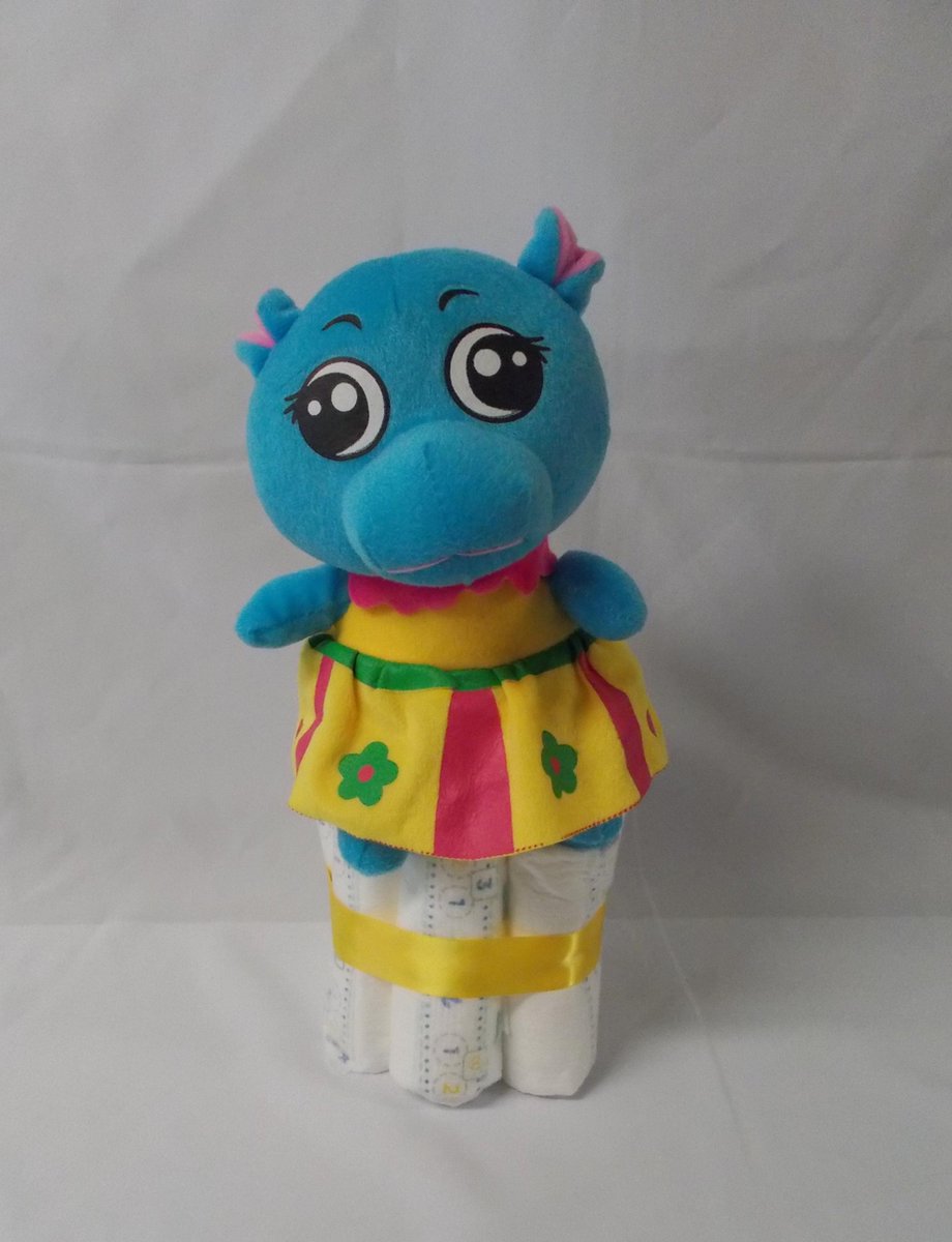 1 laag pampertaart hippo