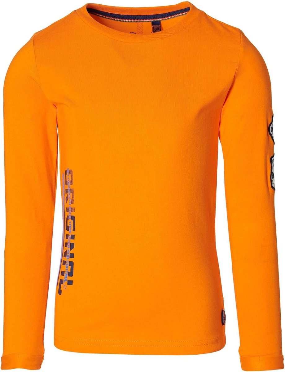 Quapi longsleeve Daris oranje voor jongens - maat 98/104