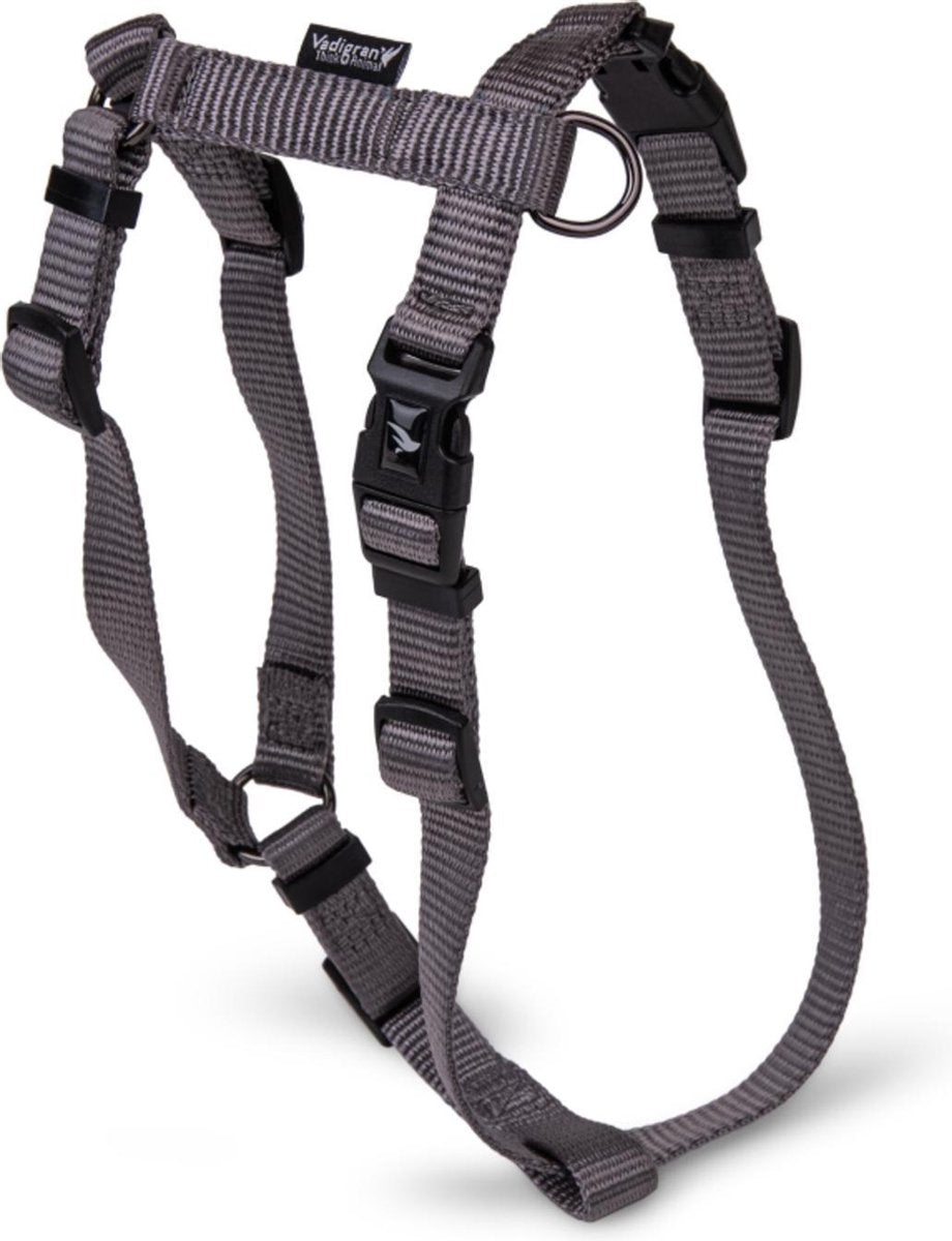 Dierenbenodigdheden Vadigran H-Harnas Classic Nylon Taupe 26-41Cmx15Mm S