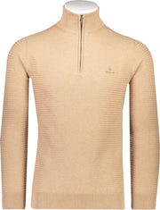 Gant Trui Beige Beige Normaal - Maat 3XL - Heren - Lente/Zomer Collectie - Katoen