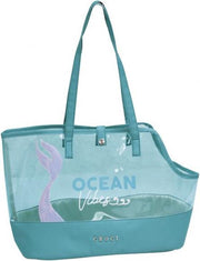 Croci hondentas ocean wave transparant / groen 40x16x30 cm