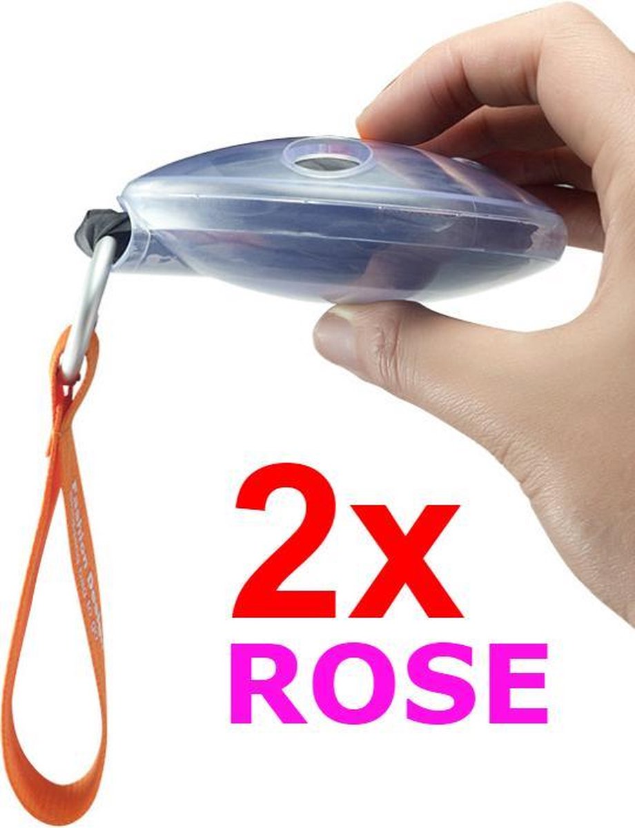 2 STUKS NIEUW | Oprolbare Opvouwbare Draagbare BOODSCHAPPENTAS / SCHOUDERTAS | EXTRA TAS voor Boodschappen | Oprolbaar Gemak | Reserve Tas tijdens SHOPPEN | Grote SHOPPING BAG | Nu 2x kleur ROSE