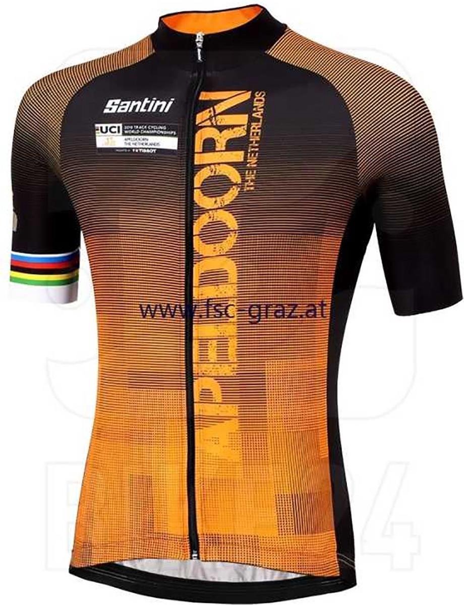 Santini UCI Short Sleeve Jersey Blend Apeldoorn  - Maat M