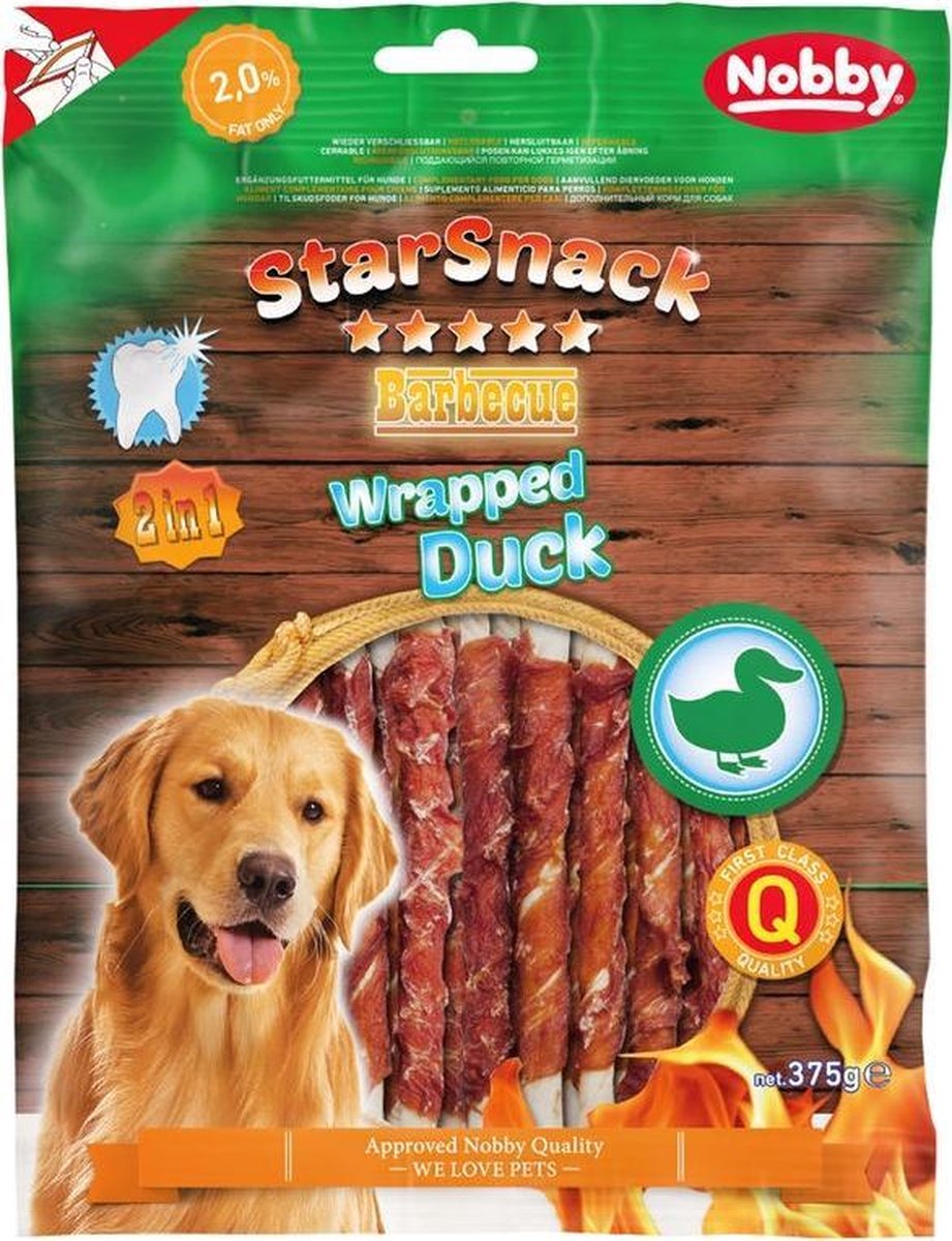 Nobby - Starsnack Barbecue Wrapped Duck Small - 375 g