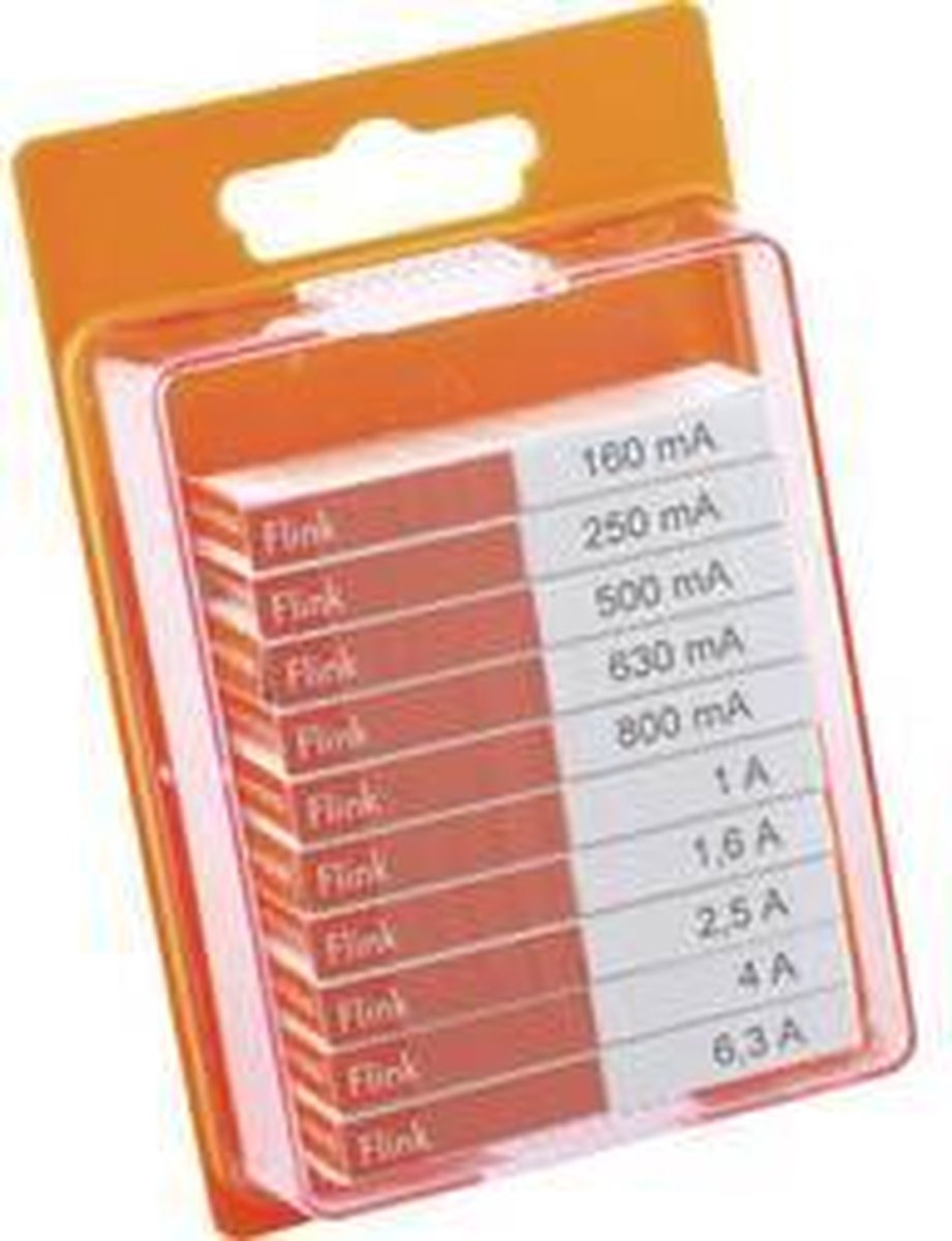 ESKA 12009 Buiszekering assortiment (Ø x l) 5 mm x 20 mm Snel -F- Inhoud: 100 stuk(s)