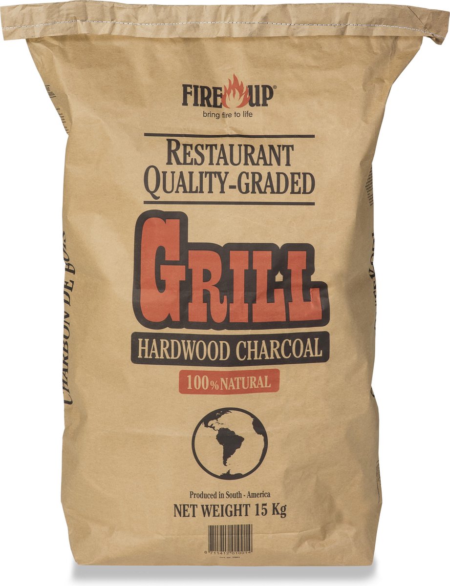 AMB - White Quebracho Houtskool - 15Kg in een zak - Restaurant kwaliteit
