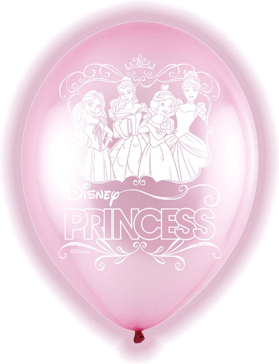 5 latex Disney Princess™ ballonnen - Feestdecoratievoorwerp