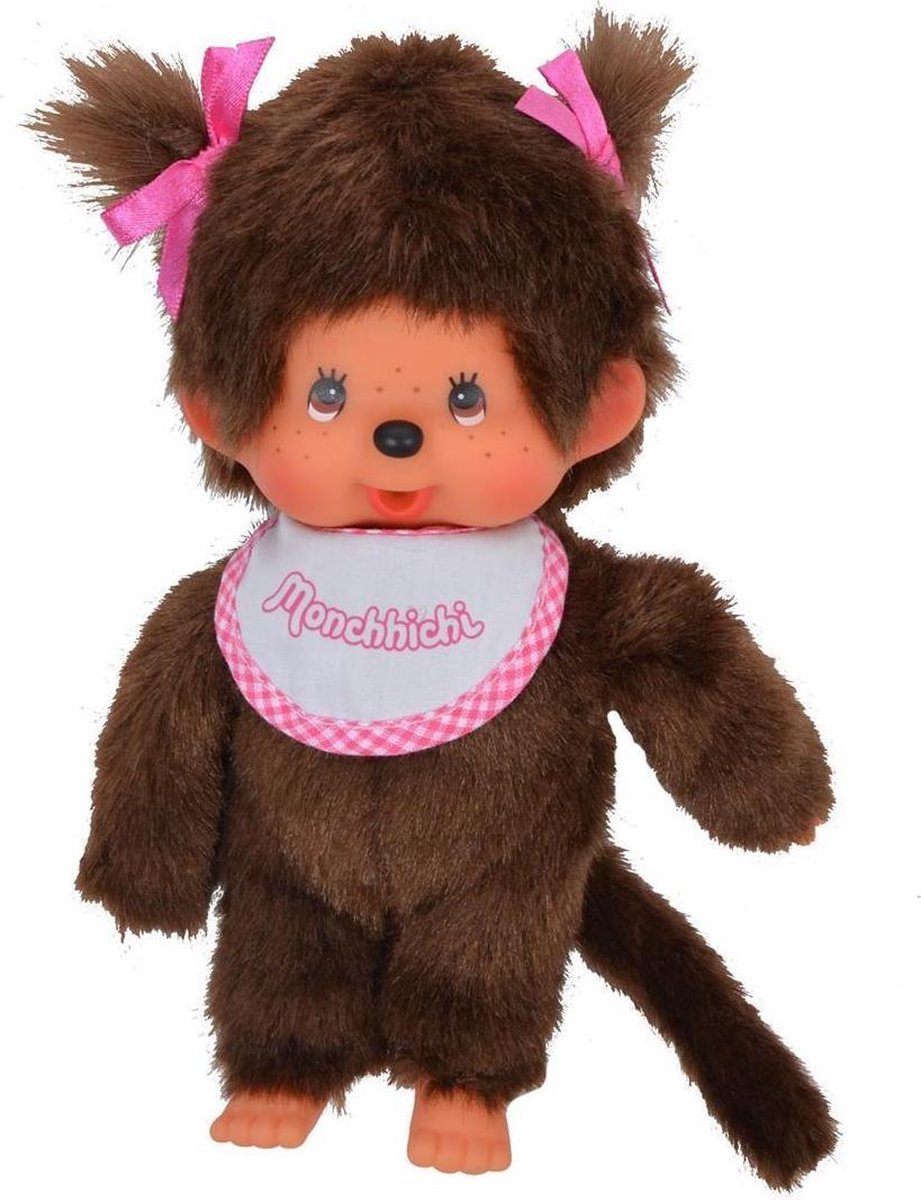 Speelgoed | Plush - 20 Cm Meisje Met Slab Roze