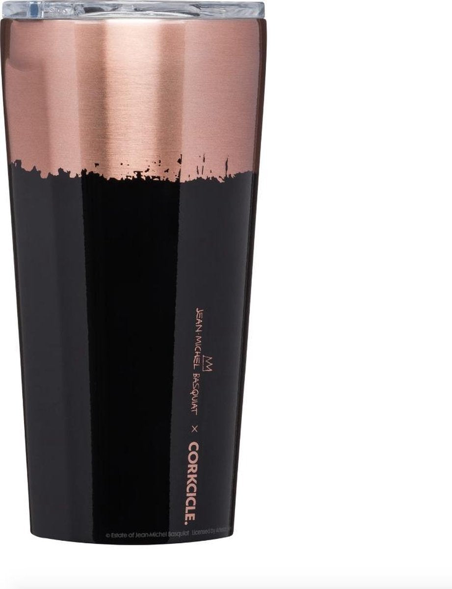 Corkcicle Tumbler 475ml 16oz - Copper - Basquiat - Crown Roestvrijstaal -