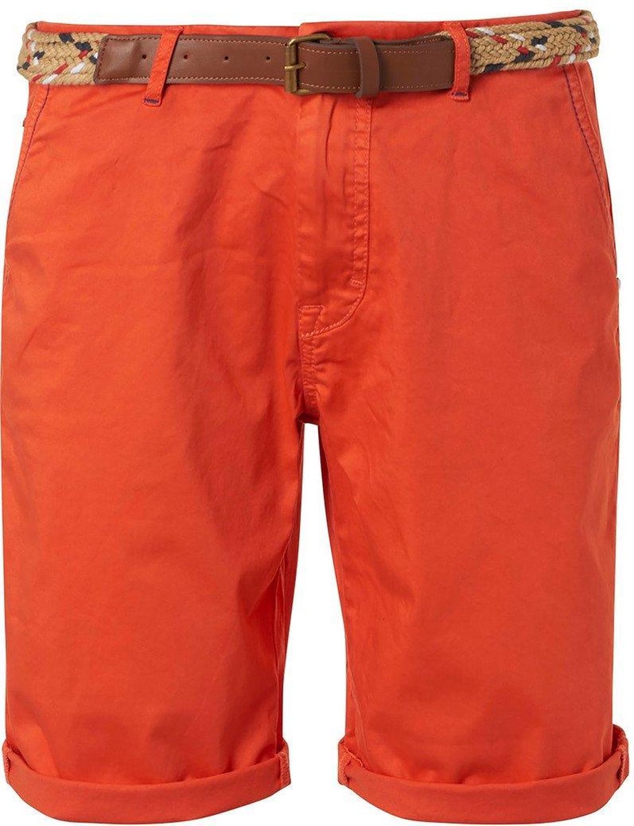 No-Excess Short Garment Dye Oranje - maat 32