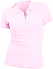 SOLS Vrouwen/dames Mensen Pique Korte Mouw Katoenen Poloshirt (Lichtroze)