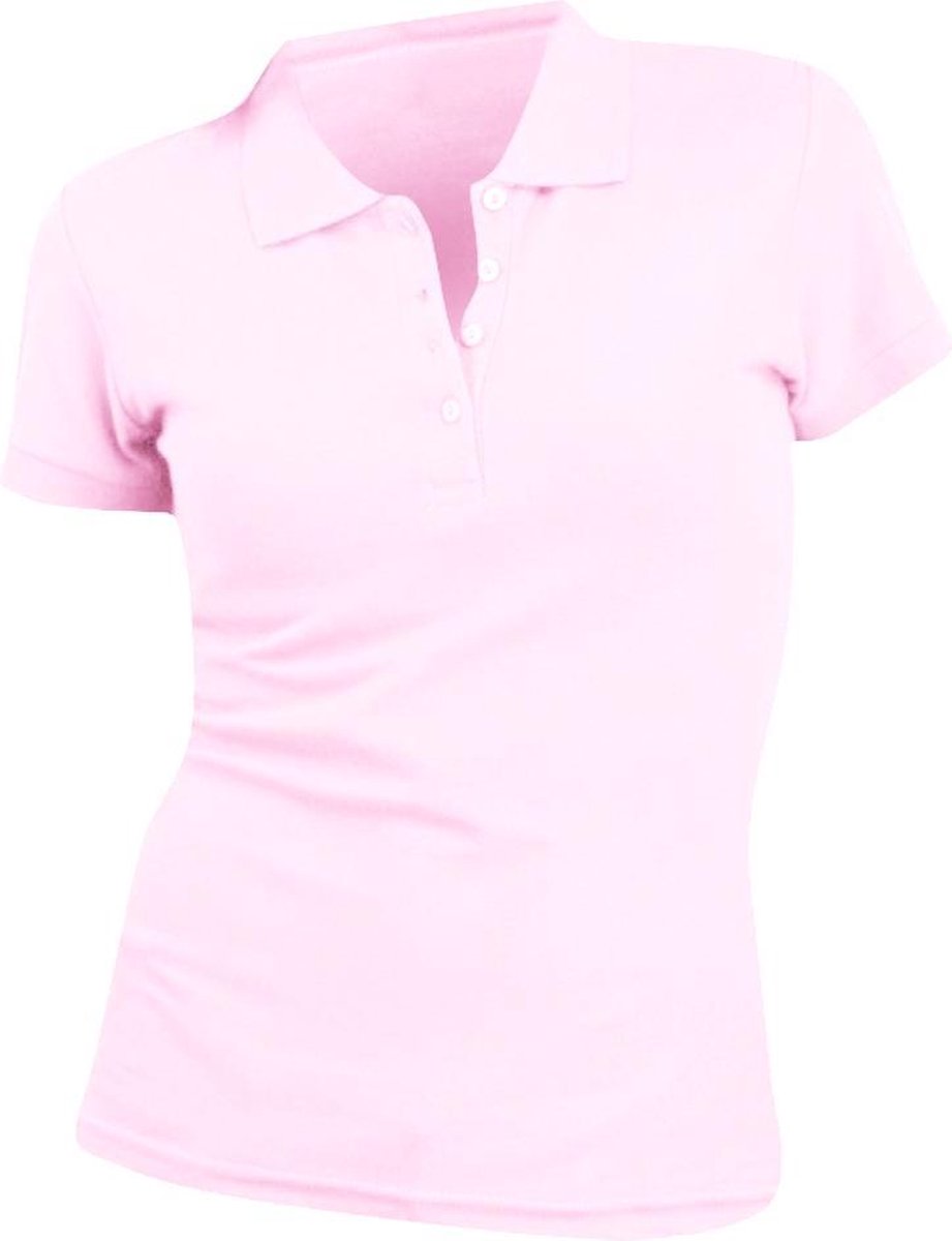 SOLS Vrouwen/dames Mensen Pique Korte Mouw Katoenen Poloshirt (Lichtroze)
