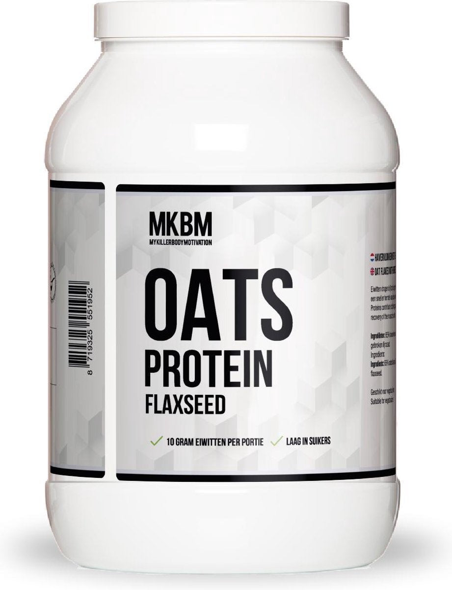 MKBM Oats Flaxseed Protein - eiwitrijk ontbijt - hoogwaardige combinatie van gebroken lijnzaad 