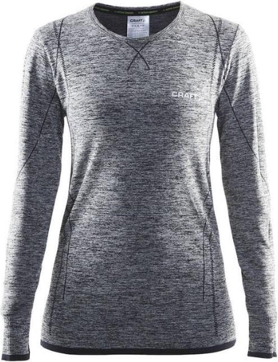 Craft Active Comfort Roundneck Ls Sportshirt Dames - Black