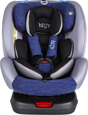 Blij’r Bas Plus Autostoel – 360 graden draaibaar – 0-12 jaar - Isofix – met slabbetje- Blauw