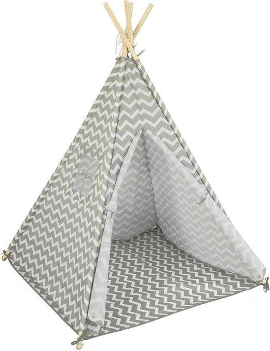 Simpletrade Tipi Speeltent - Speeltent - Voor kinderen - Geïntegreerde vloer - Kinderhuisje - 105x109x100 cm