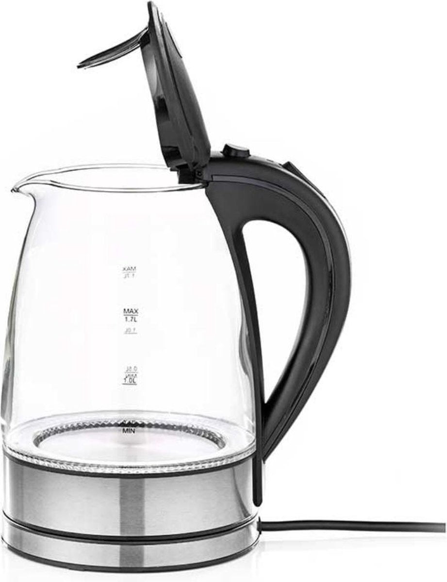 YILTEX – Waterkoker – 1.7 liter – Glas – RVS – LED verlichting – Waterkokers