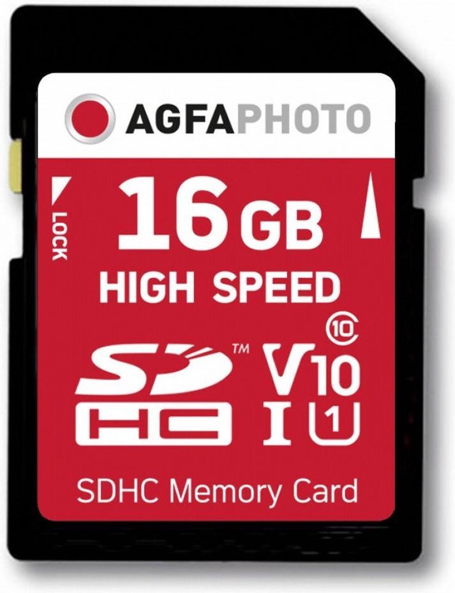 AgfaPhoto 16GB SDHC 16GB SDHC MLC Class 10 flashgeheugen