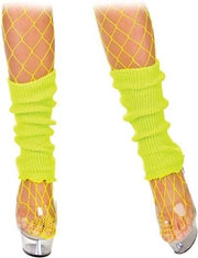 Neon beenwarmers geel