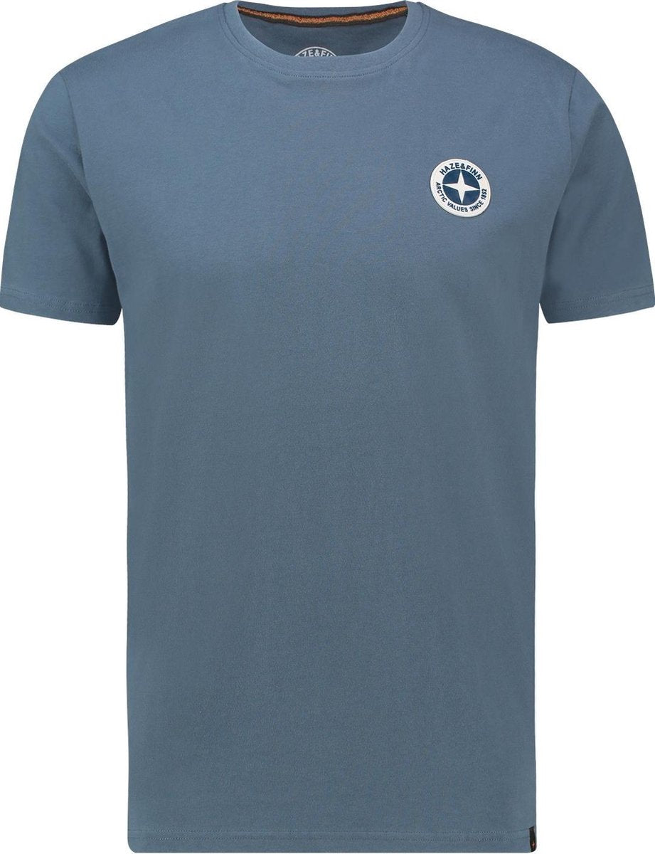 Haze&Finn T-shirt Ronde Hals Blauw (MU13-0010 - LightIndigo)