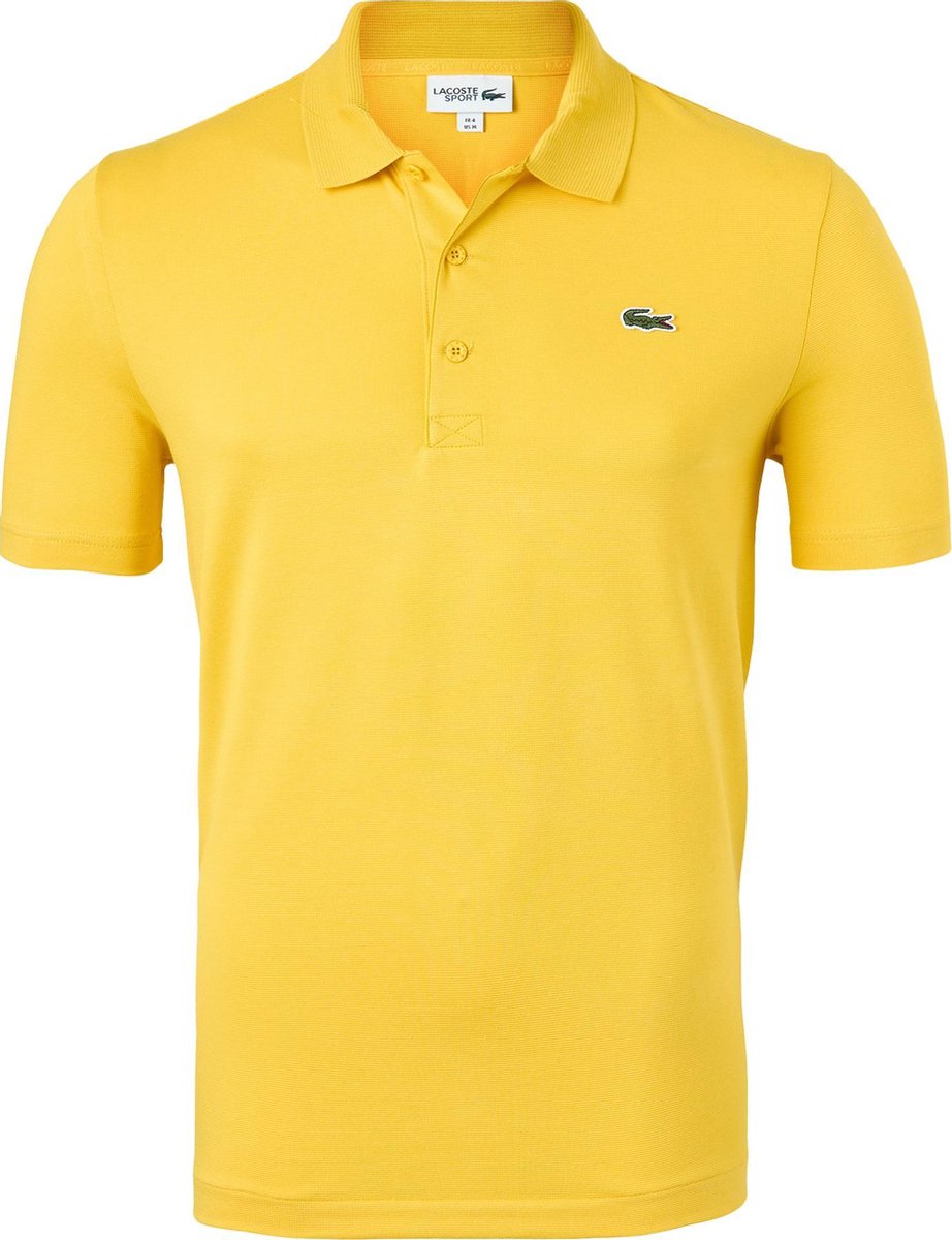 Lacoste Sport polo Regular Fit stretch - kamille geel -  Maat: 4XL